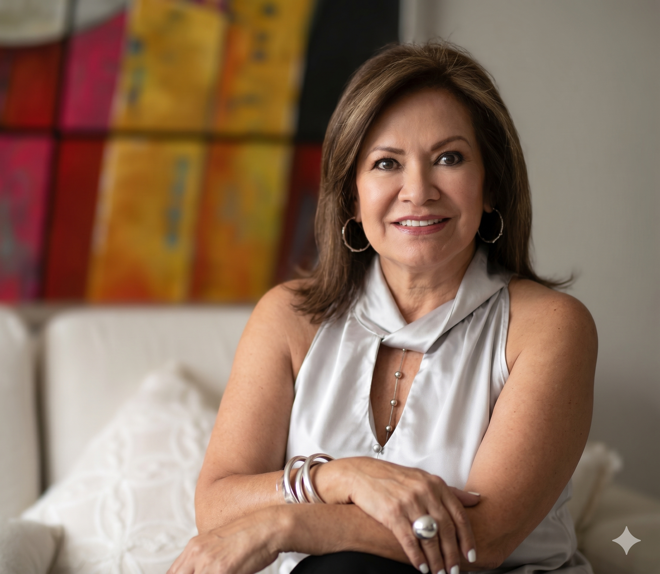 Gloria Serrano en su taller