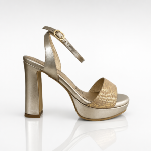 Sandalias Doradas de Fiesta 7526 | Gloria Serrano