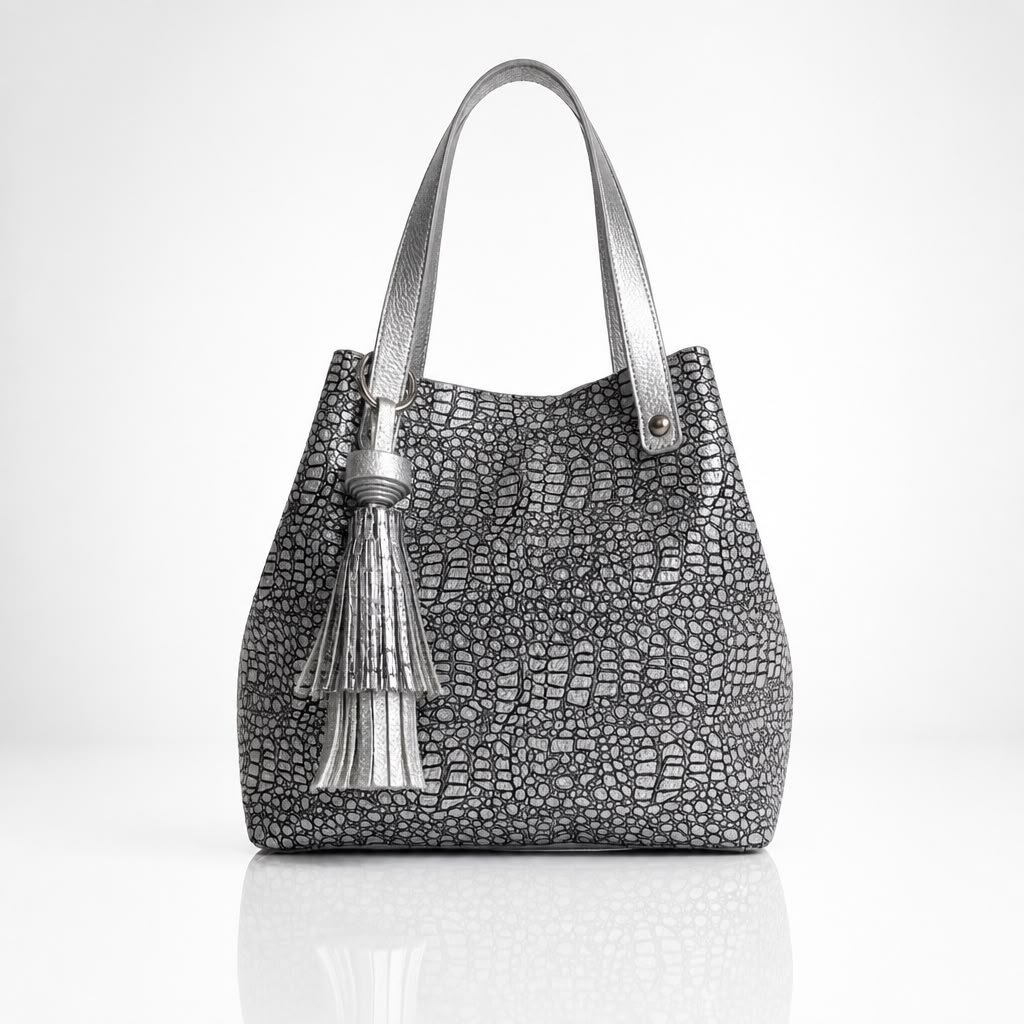 Bolso Tote Mediano Malva | Gloria Serrano - Imagen 10