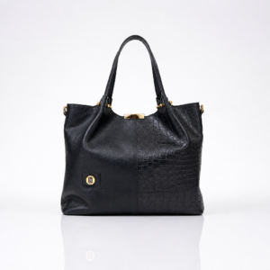 Tote Negro Cocodrilo Dalia | Gloria Serrano