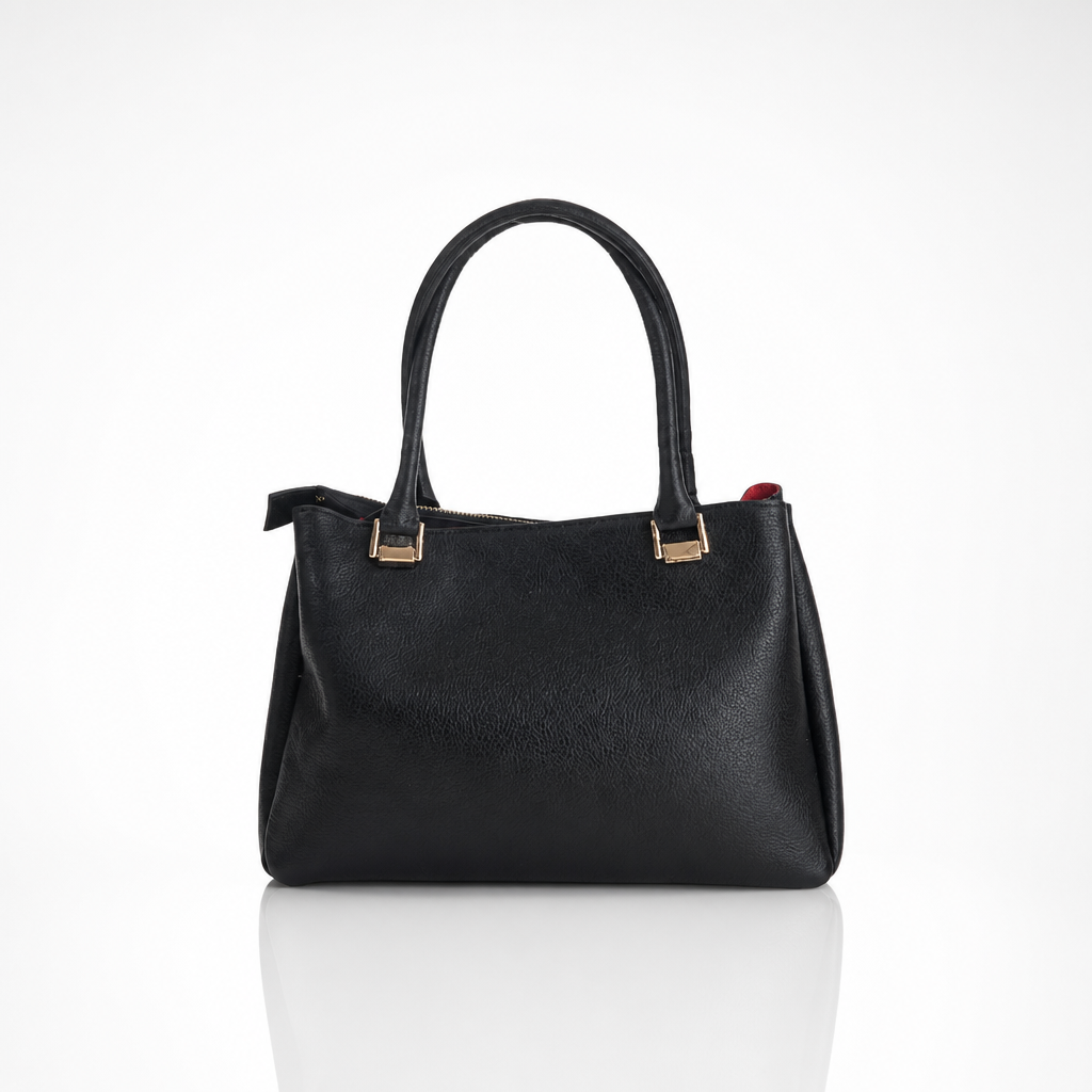 Cartera Dorado y Negro Camelia | Gloria Serrano - Imagen 3