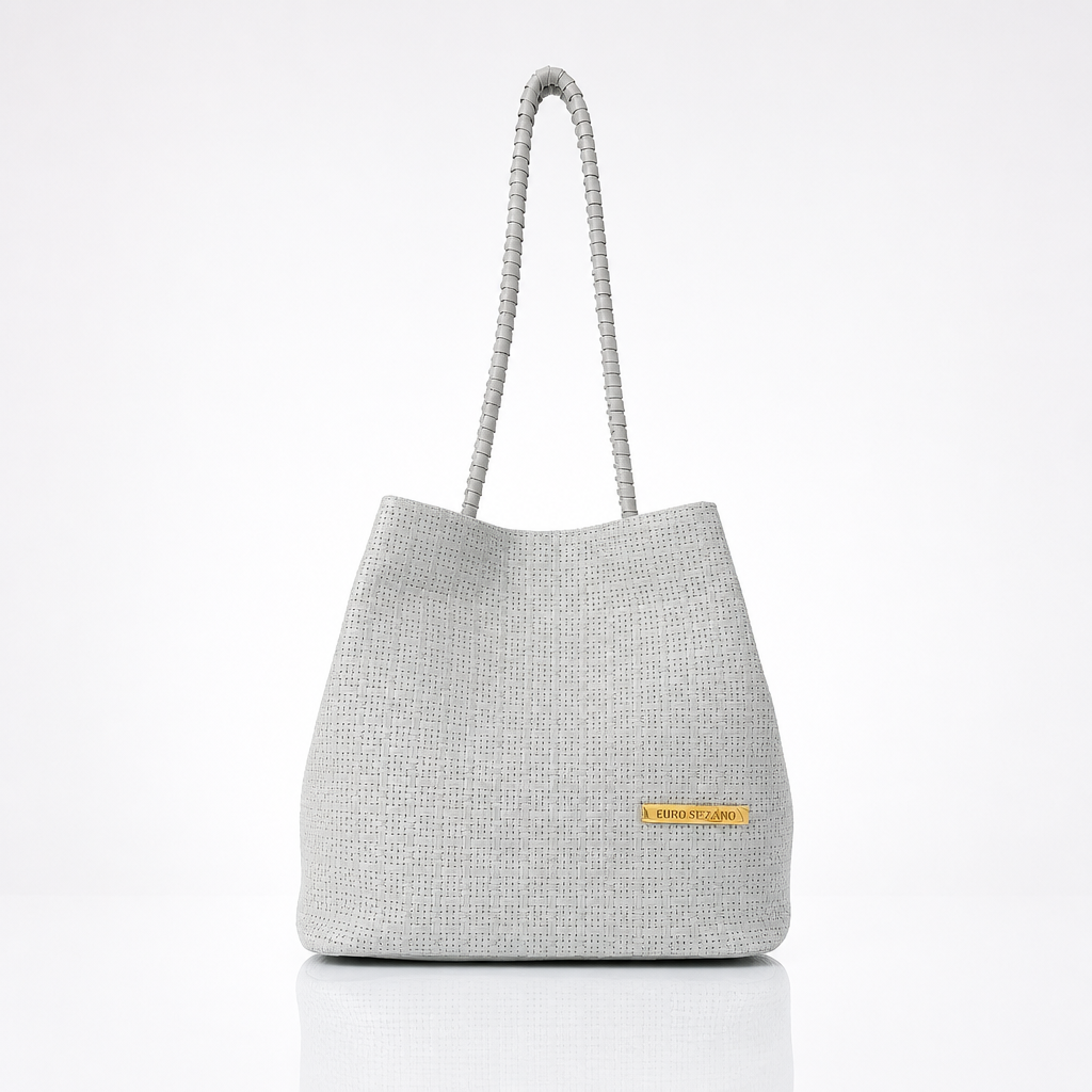 Bolso Tote Gris Alheli | Gloria Serrano - Imagen 4