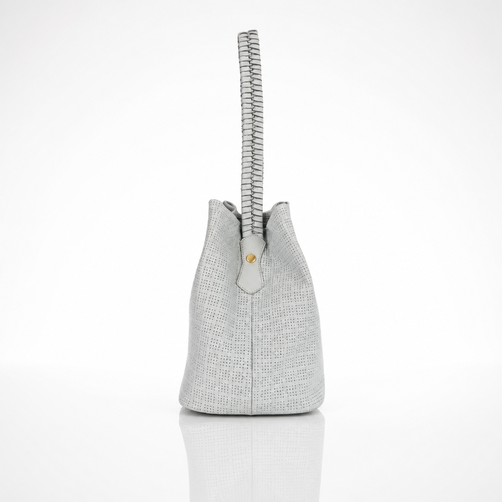 Bolso Tote Gris Alheli | Gloria Serrano - Imagen 3