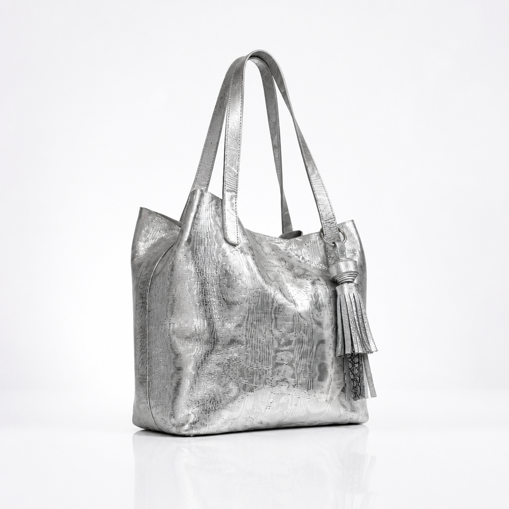 Bolso Tote Mediano Malva | Gloria Serrano - Imagen 5